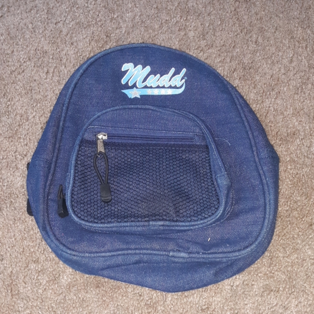 Navy blue mini bookbag/purse